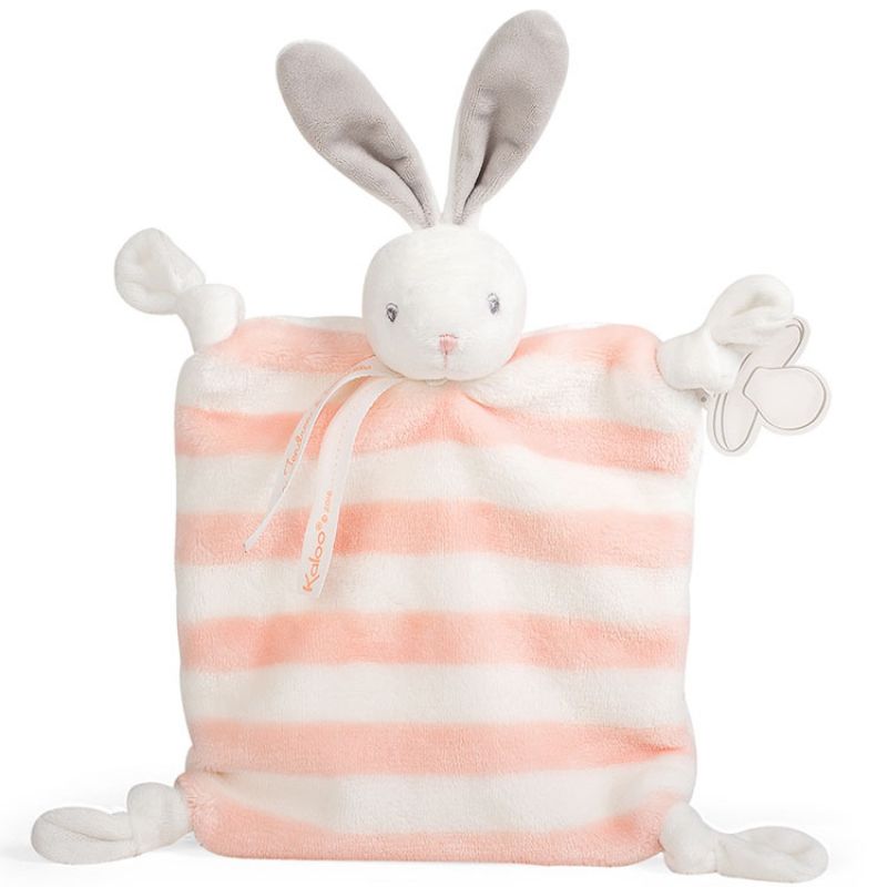  baby pastel baby comforter rabbit white orange 